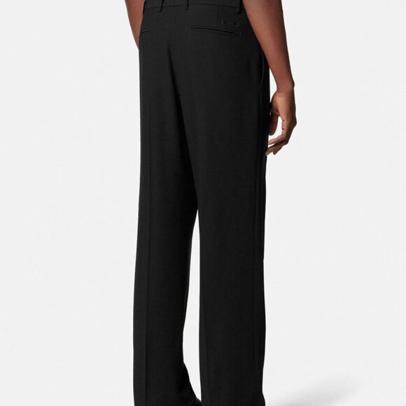 Versace Wool Blend Black Pant Sz 36 - Picture 4 of 4